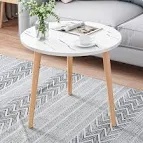 Round Mango Wood Coffee Table